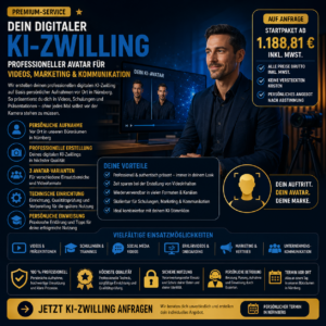 Digitaler KI-Zwilling – professioneller Avatar für Videos, Marketing & Kommunikation