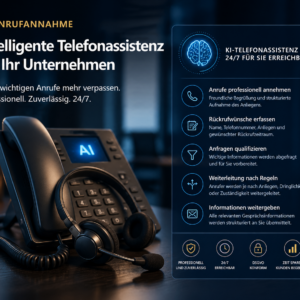 KI-Anrufannahme: Intelligente Telefonassistenz für Unternehmen